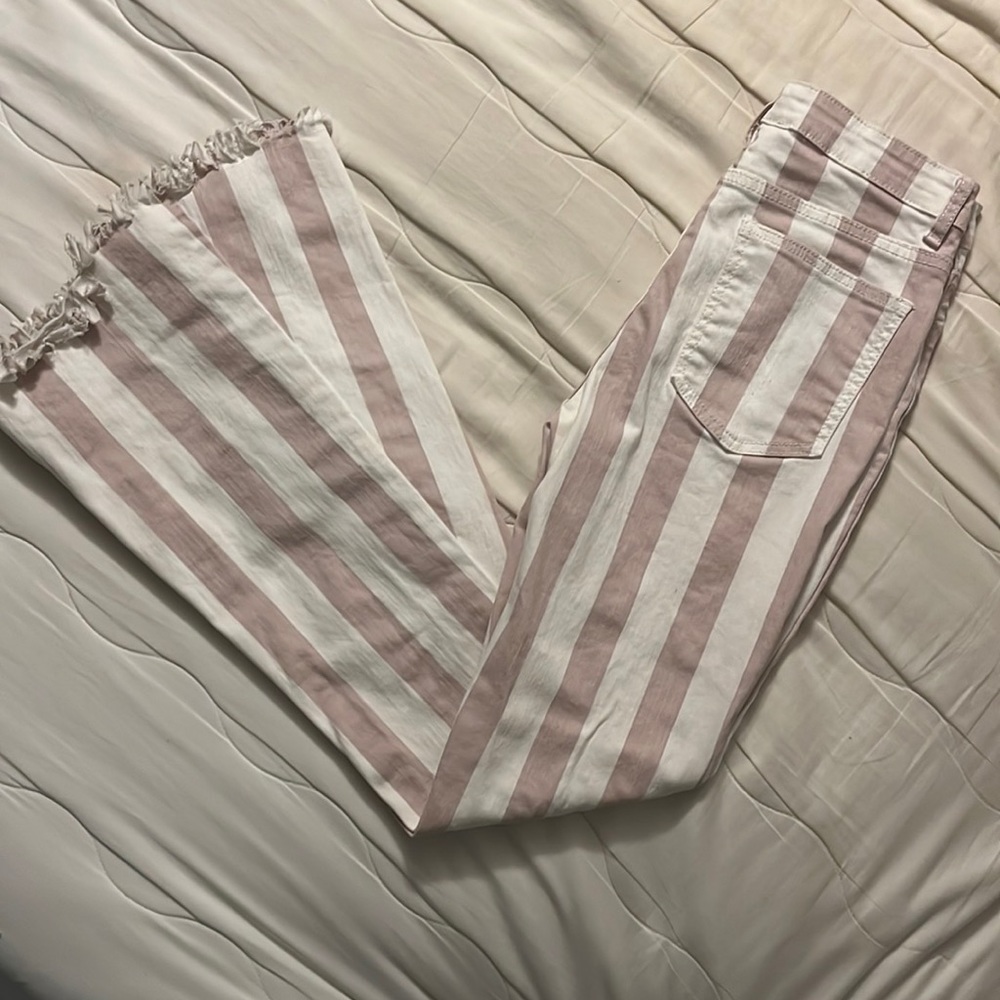 Altar'd State | Pink and White Striped Jeans